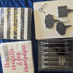 Party Napkins, Martini Picks and Cheese Labels + Brunch Recipe Deck!